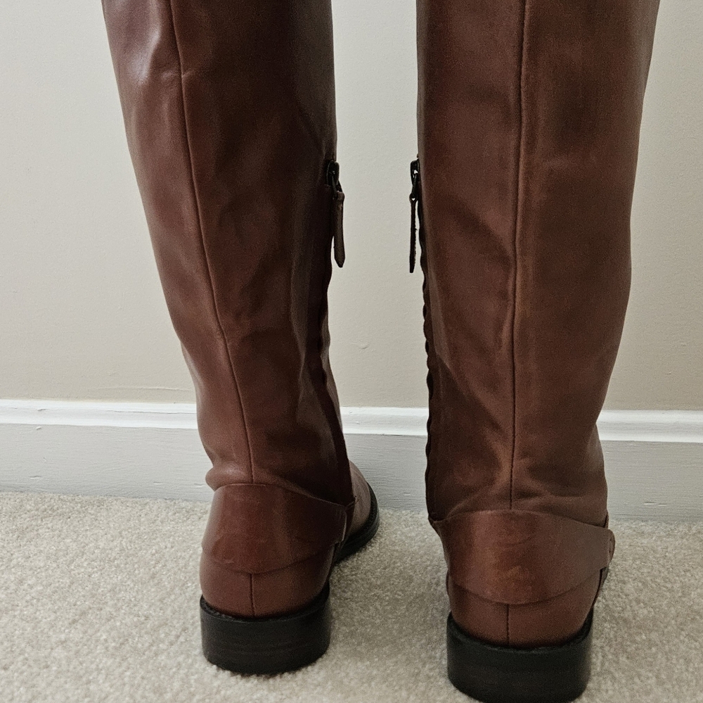 Tall Boots Women's Leather Knee High Ridding Boot Halogen Size 10.5. NWT! - Picture 7 of 12